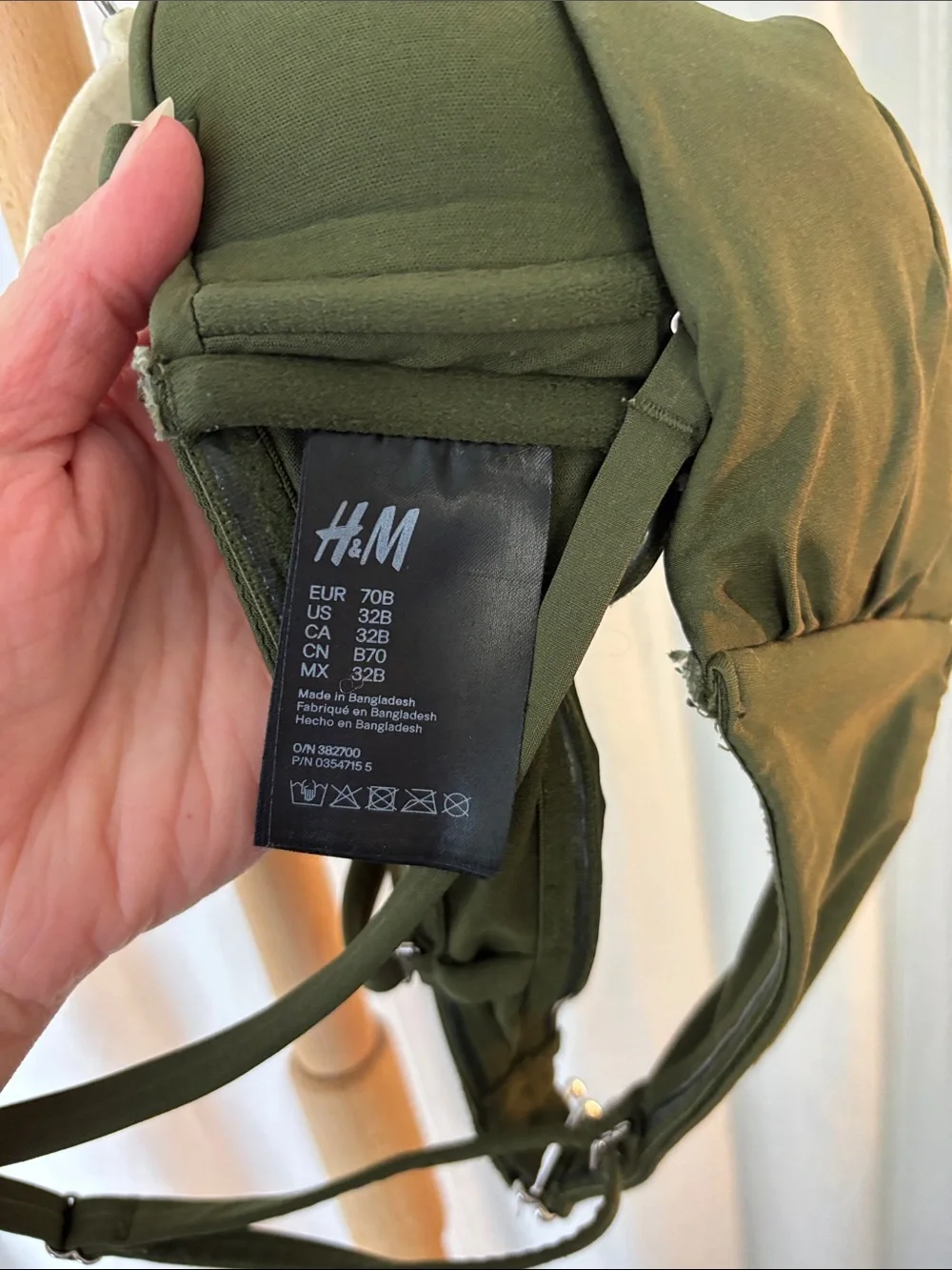 Size 32B H&M Push-Up Bikini Top